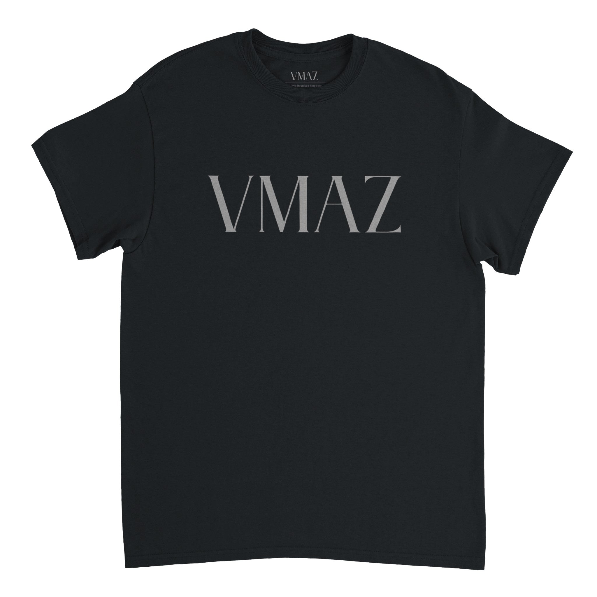 Midnight Fade VMAZ Black T-Shirt –  Grey Print - VMAZ
