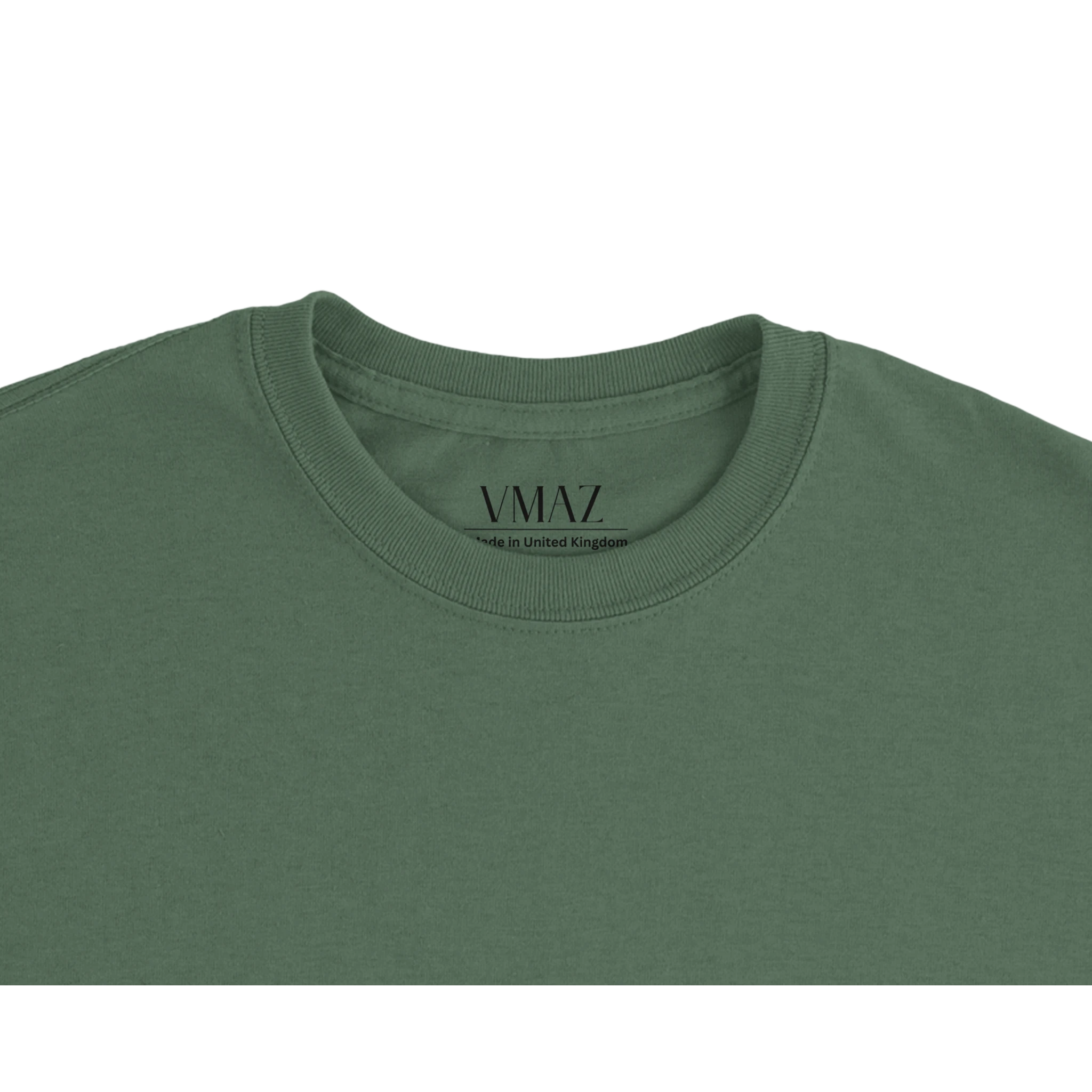Earth Toned Power - VMAZ Green & Black Heavyweight Cotton T-Shirt - VMAZ